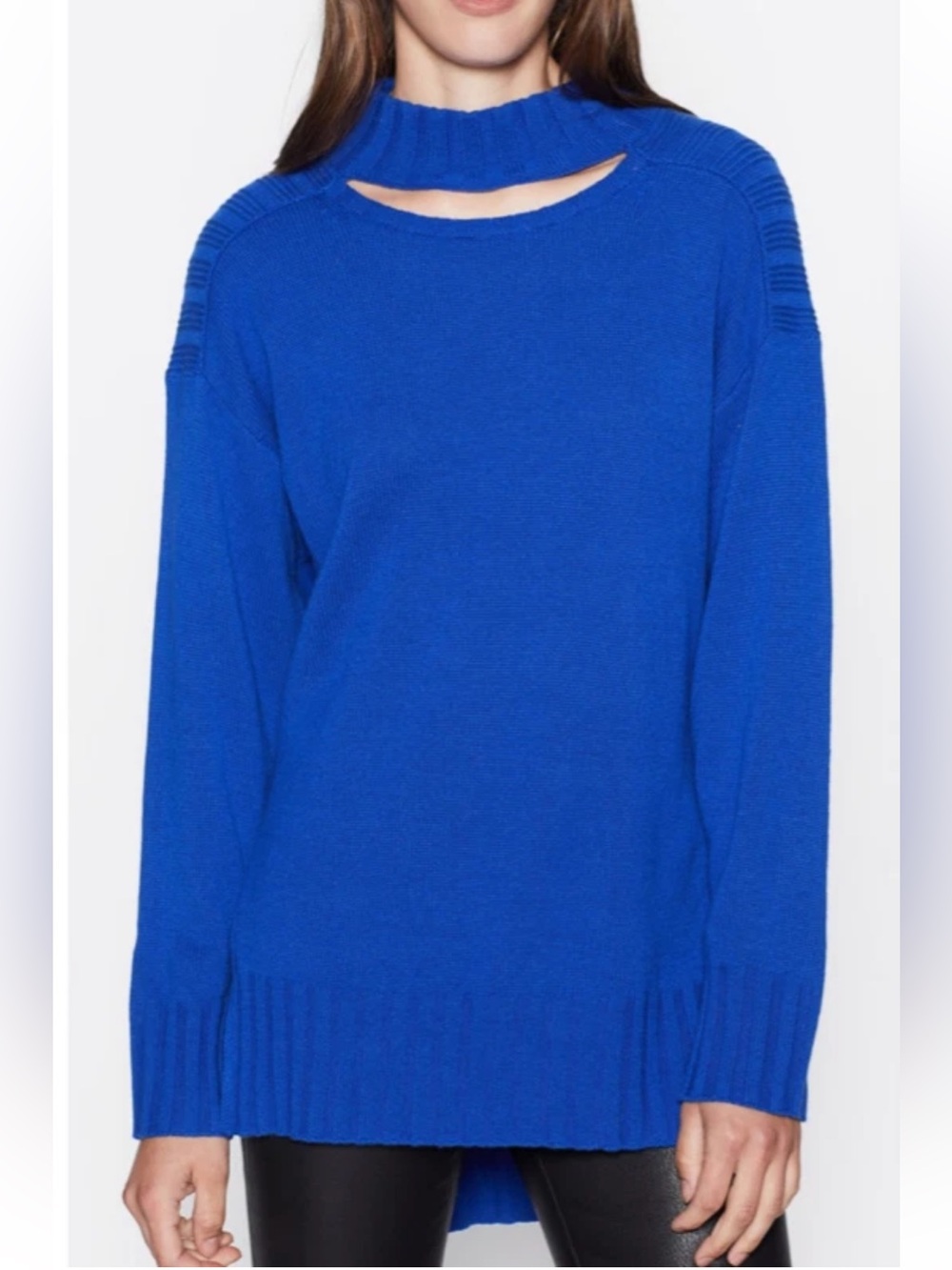 Equipement Stratford cutout crew sweater in a cashmere/wool blend Sz S